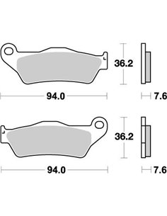 Front brake pads Nitro MOTO-MASTER 093021