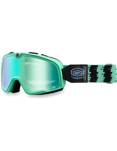 Gafas de motocross 100 % Barstow Ornamental Conifer Racing cristal espejo Verde Lens 50002-184-02