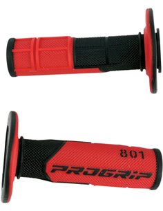 Grips Double Density Offroad 801 Closed End Black/Red PRO GRIP PA080100NERO