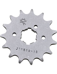 Front drive sprocket JTF569.15 15 teeth 520 PITCH NATURAL STEEL